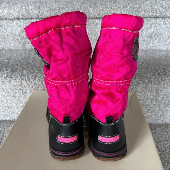 Coach Shaine magenta boots sz 9 - Picture 3 of 4